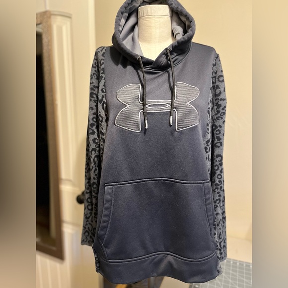 Under Armour Gray and Black Hoodie - Picture 1 of 3